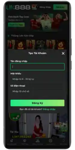 Đăng Ký Tài Khoản UK888 – Bắt Đầu Trải Nghiệm Ngay